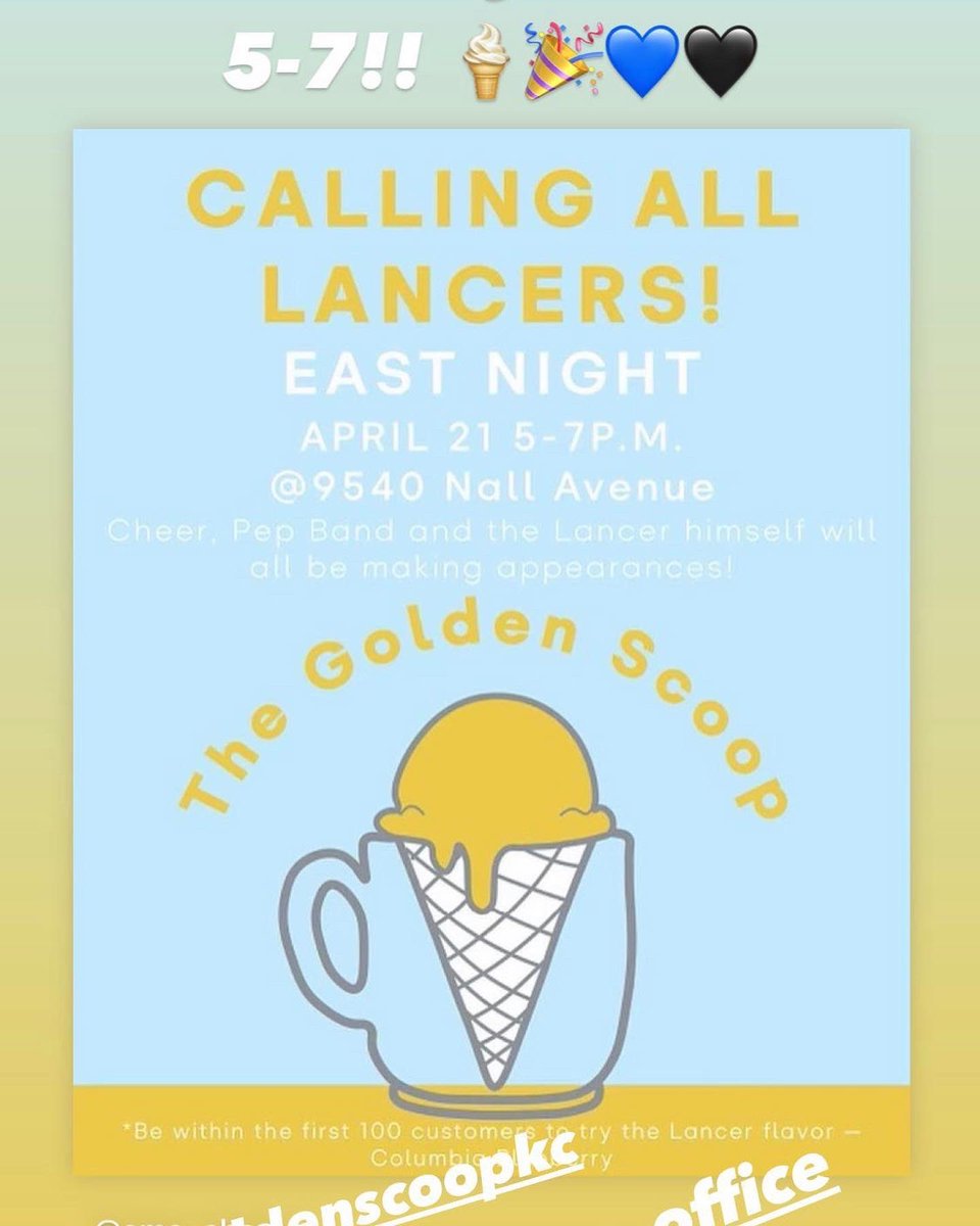 SME_SHARE's tweet photo. It's SME night at the Golden Scoop! Join us from 5-7 at 9540 Nall! @SMEOffice @thegoldenscoop https://t.co/n50eU6ZUbu