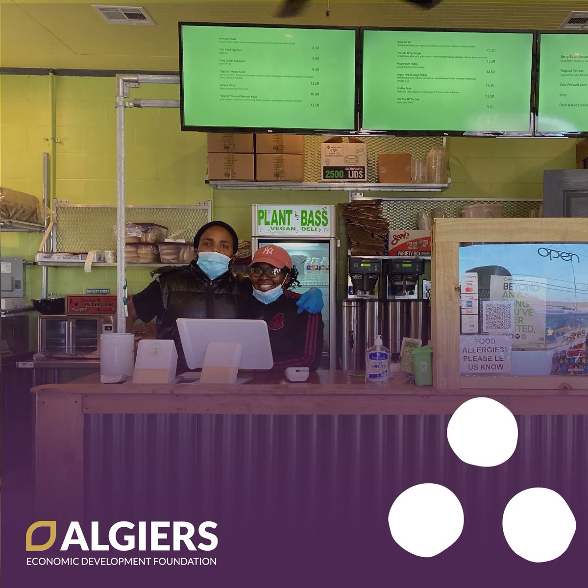AlgiersEconomic's tweet photo. Supporting AEDF on Give NOLA Day is supporting new businesses opening up! Help us help Algiers this May 3rd, and schedule your donation today at https://t.co/GAnQqjjSk9
#AlgiersStrong #AEDF2022 #GiveNOLAday2022 https://t.co/zRnBeKiK4N