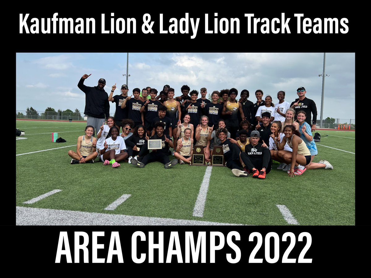 Way to GO LION TRACK TEAMS! AREA CHAMPIONS 2022 🦁