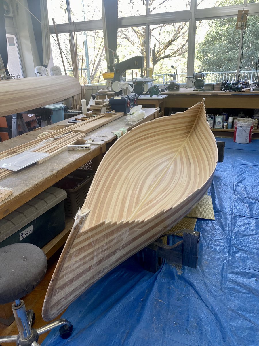 mountscape_'s tweet image. 最近のカヌー工房の様子。
製作中のカヌーがずらりと並びます🛶

Mountscapeでは、キットの販売や製作指導も行なっています。

#mountscape #カヌー #canoe #craftcanoe