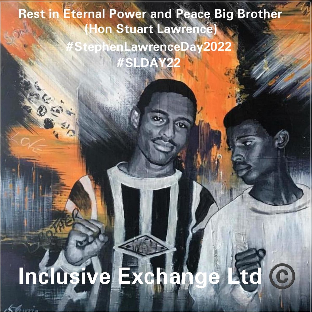 Stephen- Rest In Eternal Power @sal2nd 29 years ago today I lost my big brother in an unprovoked racist attack in London. May his legacy continue to impact the lives of others & help towards a fairer society #StephenLawrenceDay2022 #SLDAY22 #StephenLawrence #StephenLawrenceRIEP