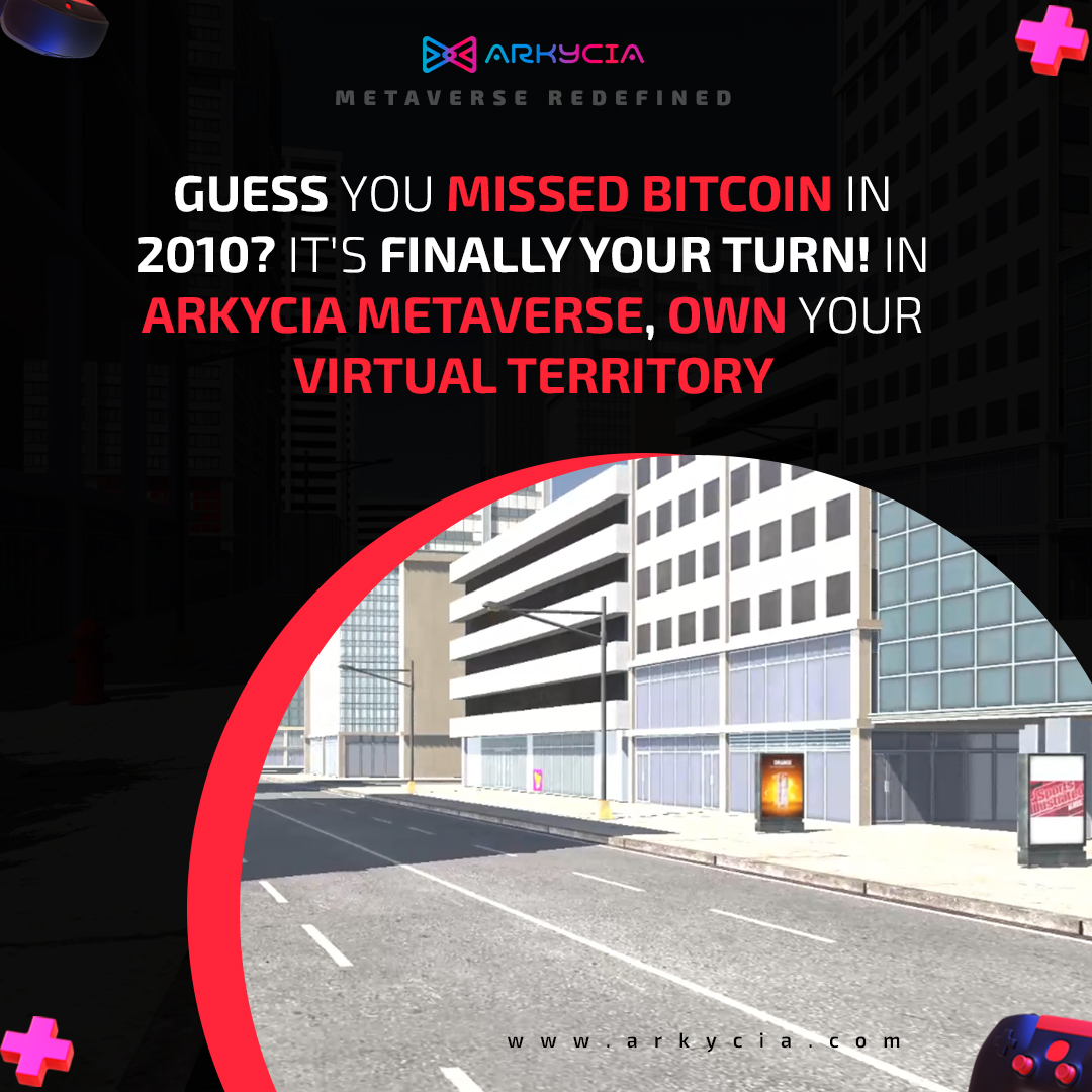 Guess you missed Bitcoin in 2010? It's finally your turn! In Arkycia #Metaverse , own your virtual territory. rarible.com/user/0x0D89825… #virtualworld #virtualland #web3 #nft #nfts #nftcommunity #nftmarketplace #cryptocurrency #BTC #ETH #Crypto #openseanft #rariblenft