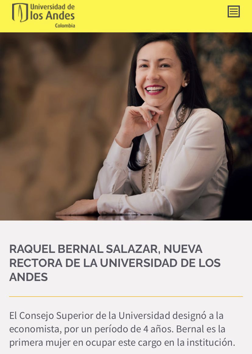 Hoy vivo la Colombia que sueño: el poder transformador de la educación y el valor de la meritocracia. Gracias al Consejo Superior, gracias al Consejo Académico y a todos los miembros  de la comunidad <a href="/Uniandes/">Uniandes</a> por compartir este sueño.