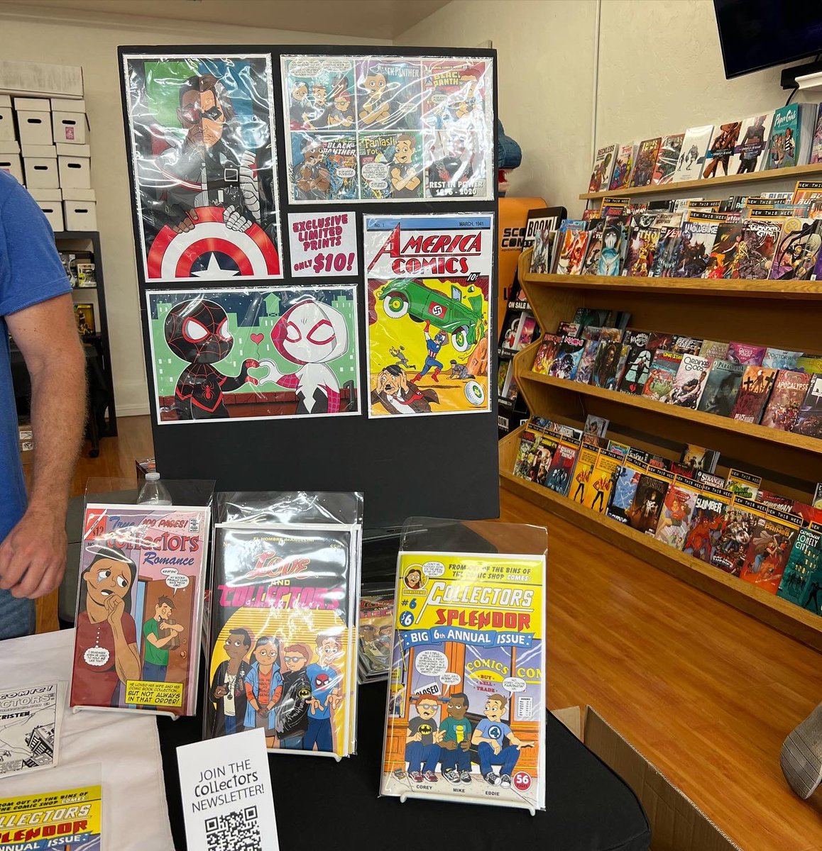 NostalgicComics's tweet photo. Special thanks to Eddie Deangelini of @collectorscomic for coming out and signing at the shop. If you missed it, we currently have the most issue in stock! #collectorscomic #instoresigning #sgvcomicshop #indycomics https://t.co/MqzIGzpH8u