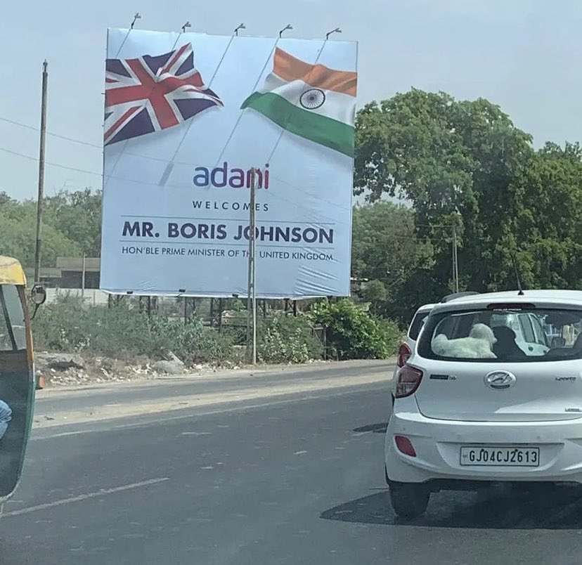 iemaolukh's tweet photo. Owner removed the smiling photo of the poster boy 👦 
#POLITICOAI #Politics #India https://t.co/6hPkFJ8Adg