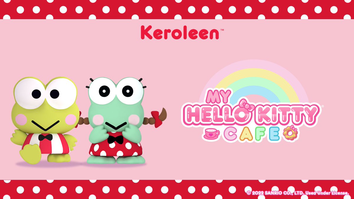 Release:
It's Keroleen! Keroleen is great at decorating and cooking! She'll help you turn your cafe into one of the best in town in no time. 🫰
#hellokitty #Roblox