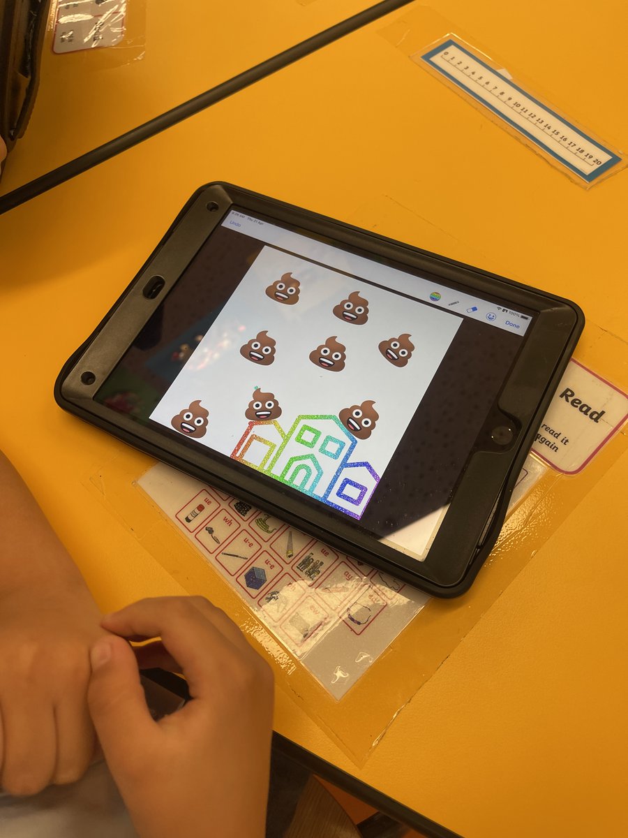 techteachertom1's tweet photo. Love the emoji feature in the pen tool on @BookCreatorApp. Year 1 students @ArcadiaSch loved creating pictures using the drawing and emoji tools in their iBook. The 💩 emoji always has to feature at some stage 😅. #ADE #ADEUAE #AppleDistinguishedSchool #AppleEDUchat #creativity https://t.co/5SR5Bzus4y