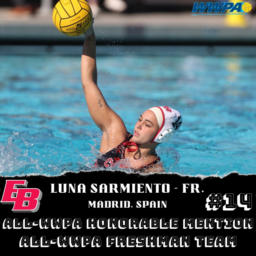 EastBayPioneers's tweet photo. Congratulations to Leti Mosqueda of @CSUEBWaterPolo who has been named 2022 All-@TheWWPA Honorable Mention along with Luna Sarmiento! Sarmiento was also named to the All-Freshman Team along with Bailey Barlow!

#BuildTheBrand https://t.co/XL05Hspfoe