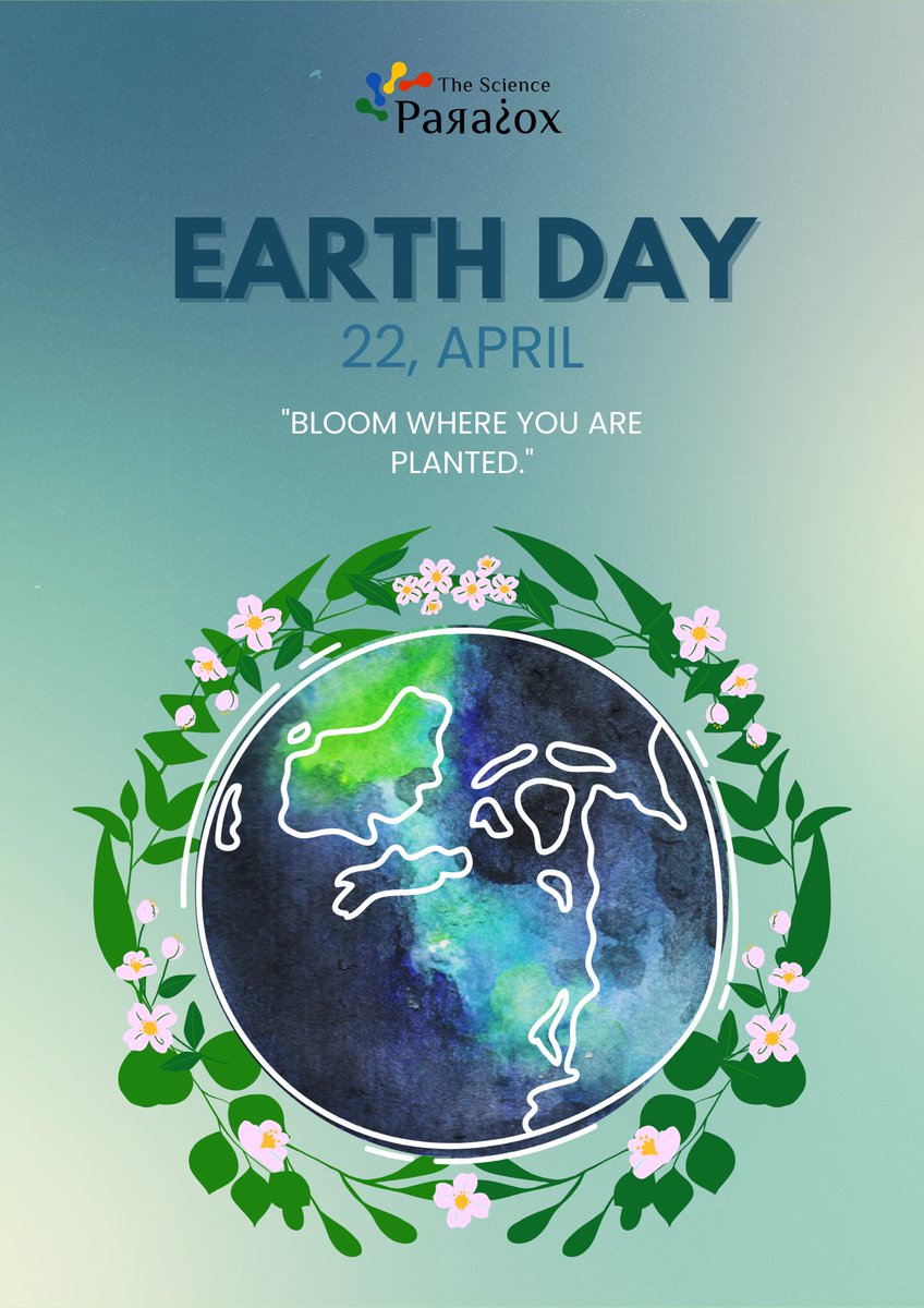 The Science Paradox wishes you all a very Happy Earth Day! Let’s be cautious about our choices and switch to a sustainable lifestyle to preserve and protect the Big Blue dot 🌏 

#EarthDay22 #EarthDayEveryDay #EarthHour #bluedot #earthhour2022  #SustainableLiving #sustainability