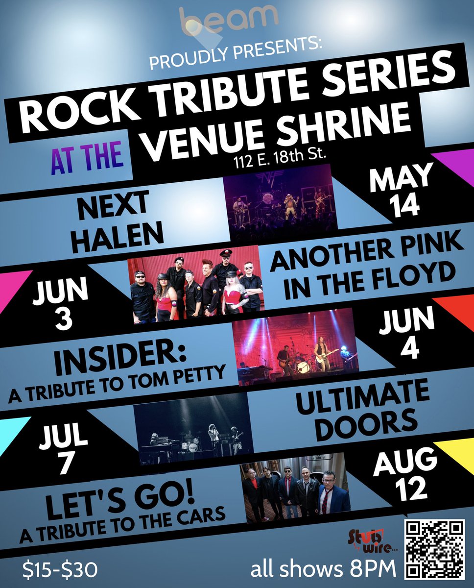 BeamGroup's tweet photo. #tulsa #oklahoma #behold ! #worldclass #tribute #series #thissummer @TulsaShrine ! @NextHalen @PinkInTheFloyd @OKCPettyBand #ultimatedoors @PortalImmortal #letsgo #thecars #tribute #tix @stubwire #iconic #classicrock #dontmissit https://t.co/dOv6ecy0yS