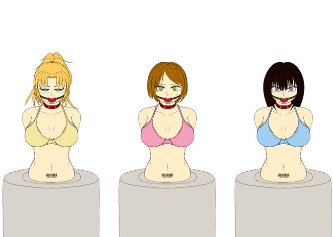 この子達は売り物なので淫紋…ではなくバーコードがつけられています。 