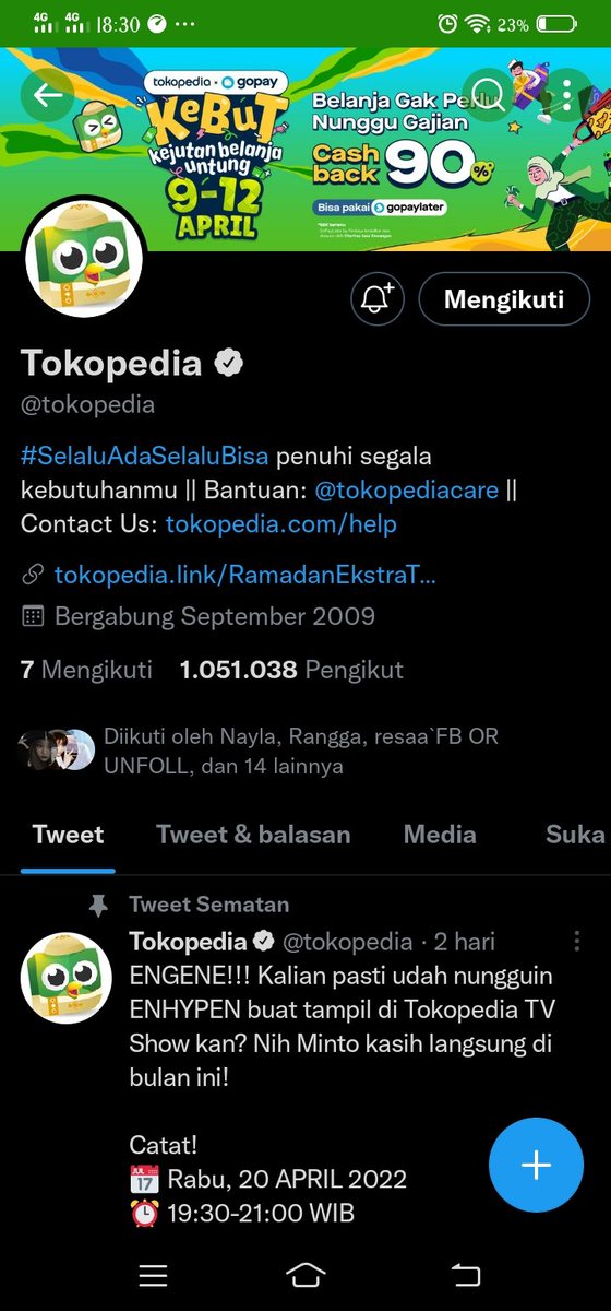 ddeonukim_sun's tweet photo. @tokopedia PROMONYA BERLIPAT GANDA 
#ENHYPENdiTokopediaTVShow 
#MintoLOVEENGENE 
#RamadanSuperEkstra 

BISMILLAHHH MENANGG!!! https://t.co/gysuGvzySf