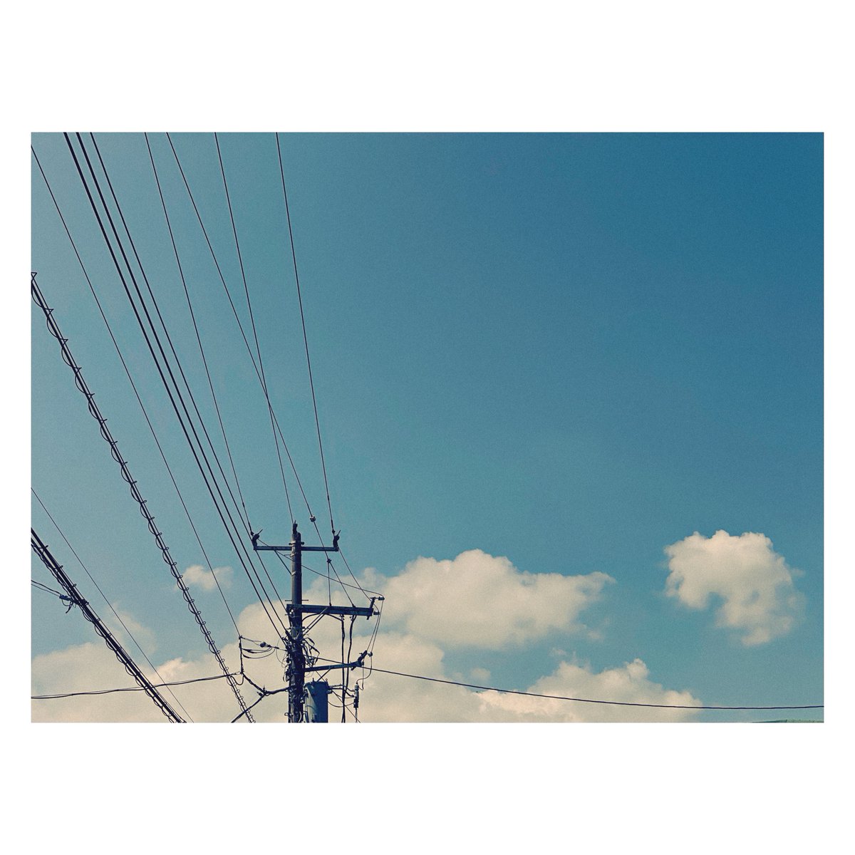 tore0613's tweet image. #PhotoGrapher #青空 × #電柱