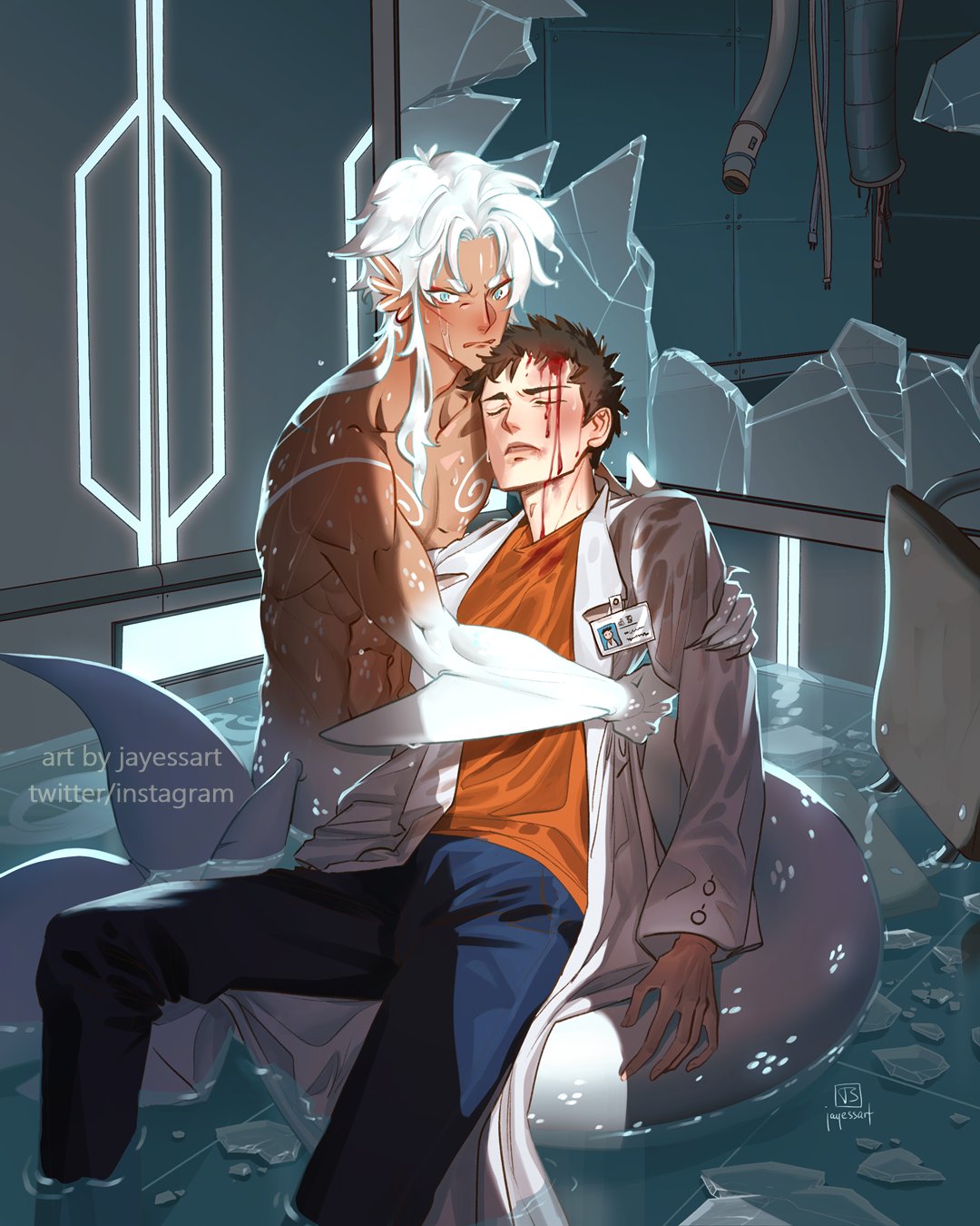 Bai Lin And Li Yun January ☀️ on Twitter: "my ocs Bailin and Dr. Li Yun in some trouble #