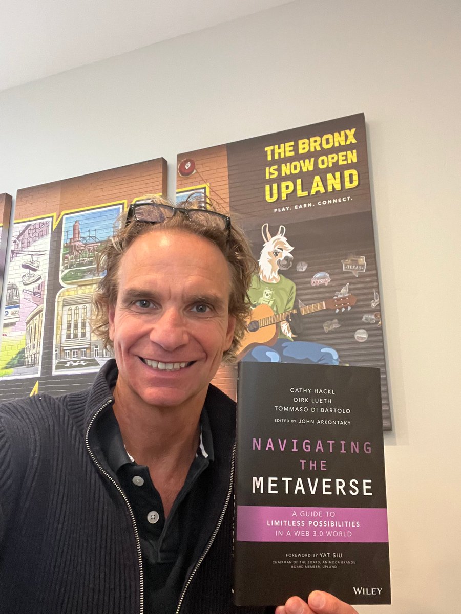 Book alert: "Navigating the #Metaverse" will be out on 5/3/22. I enjoyed creating it with @CathyHackl, <a href="/todiba/">Tommaso db</a>, edited by <a href="/jarkontaky/">John Arkontaky</a>, and a foreword by <a href="/ysiu/">Yat Siu</a>.

Get a 25% discount via B&amp;N till 4/22/22: discover.upland.me/metaversebook25

#web3 #blockchain #NFT <a href="/UplandMe/">Upland</a>