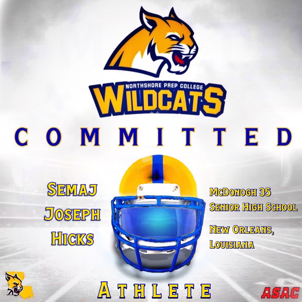 🚨COMMITMENT ALERT🚨
Happy to welcome <a href="/majj1k/">maj</a> to the family! Semaj is a 6'3" 225lb Athlete specializing at the Y/TightEnd position. He blocks well at the point of attack &amp; down field, runs good routes, has good hands, causes matchup problems,&amp; he's tough to bring down.
#GeauxCats