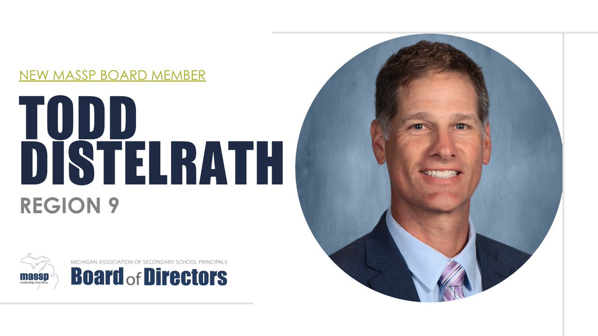 massp's tweet photo. Congratulations to Todd Distelerath @tdistelrath of @cvhs_bigreds for being appointed the Region 9 Representative of the MASSP Board of Directors. We are excited to work with you! https://t.co/DrQN51kp8j