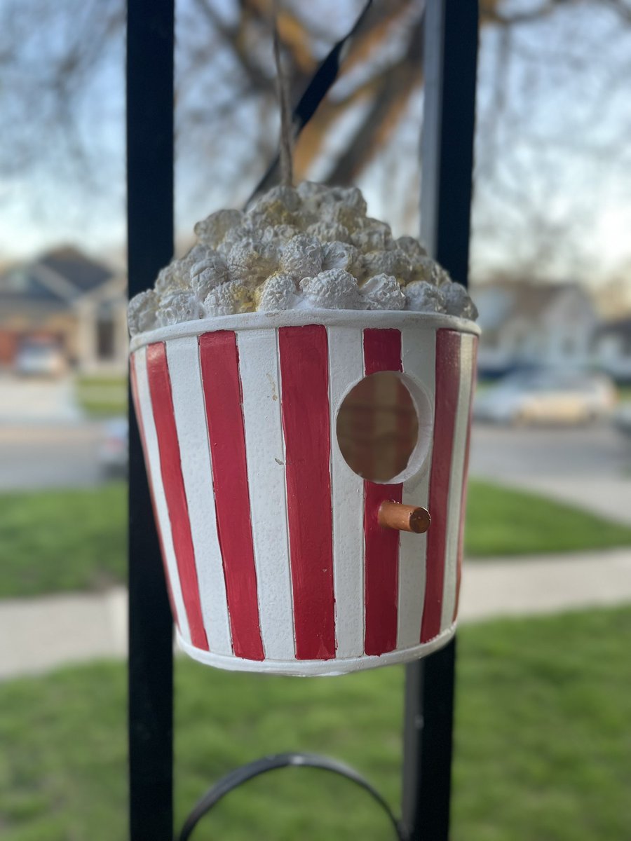 MissAnna_Leigh's tweet photo. I love my new birdhouse #buffstuff 

🍿🍿🍿🍿🍿 https://t.co/XSxh1crOuD
