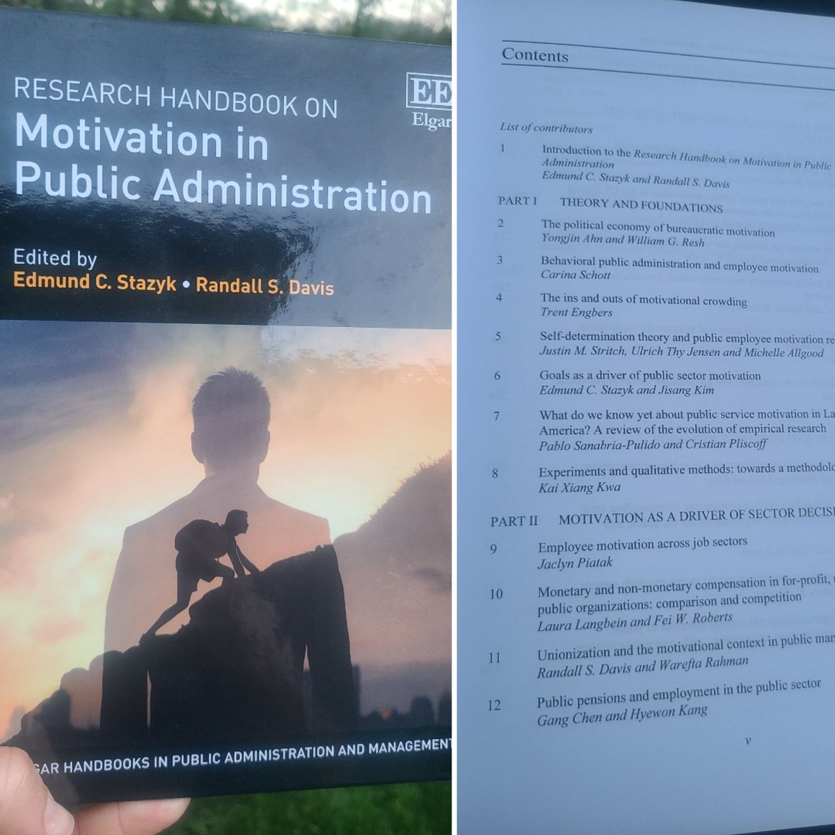 Happy to get this in the mail today! Thank you <a href="/SIU_PAProf/">Randall Davis</a> and Ed Stazyk for inviting me to contribute a chapter to this great <a href="/ElgarPublishing/">Elgar Publishing</a> handbook!!