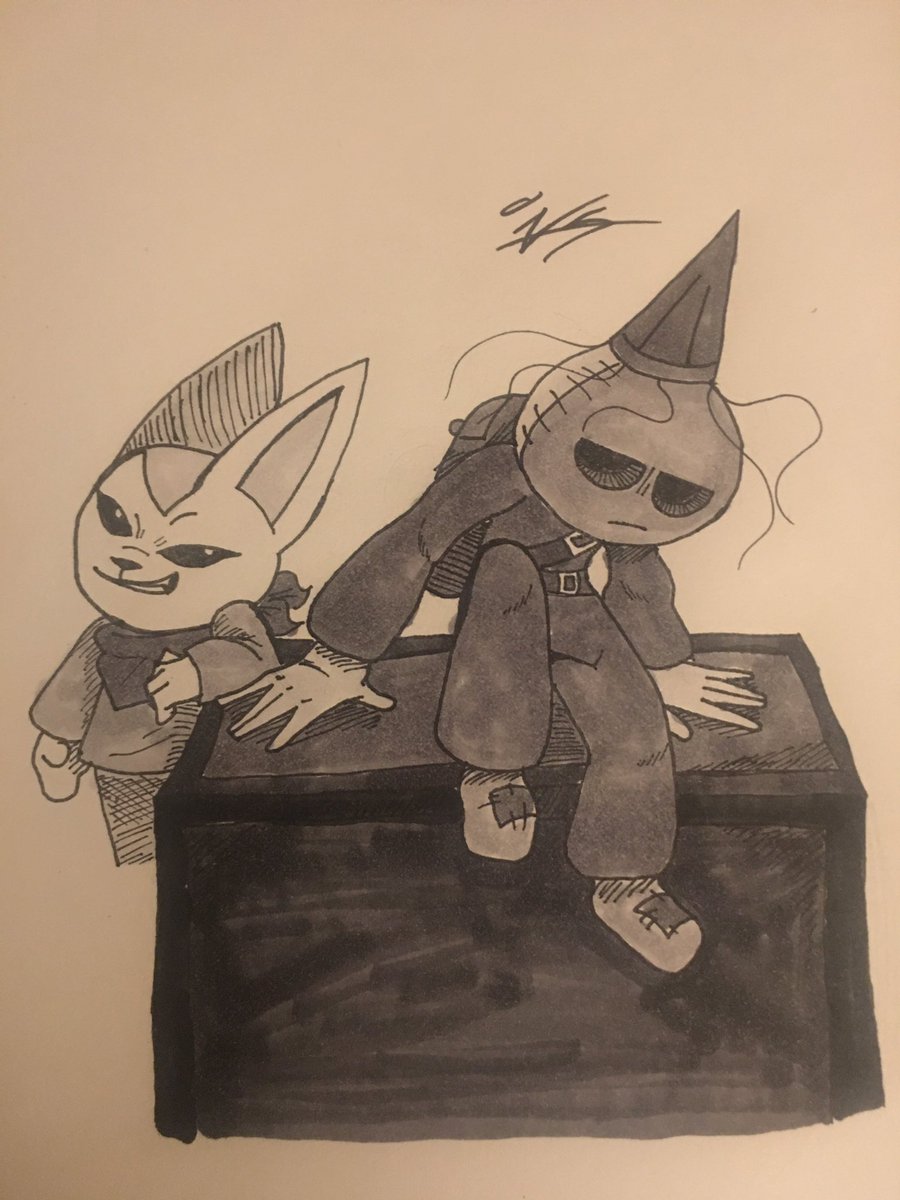 Viniko7's tweet photo. Liarthese and Lilith #art #artwork #originalcharacter #dungeonsanddimwits #traditionalart https://t.co/2HElbgUomC