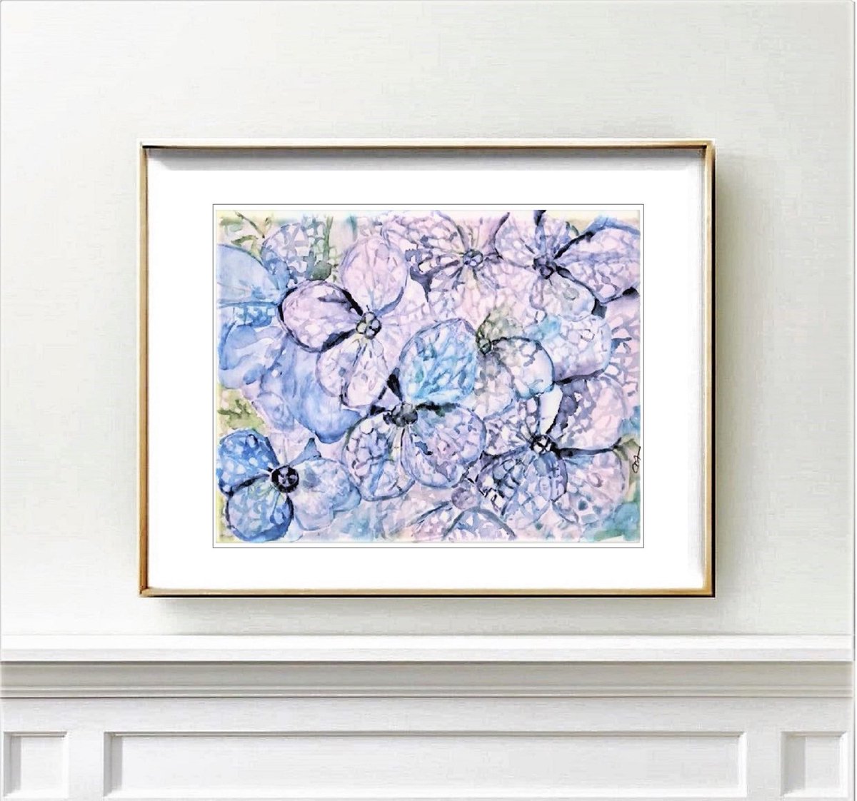 Excited to share this item from my #etsy shop: Blue Flowers Painting Printable Watercolor Floral Print Blue Minimalist Flowers Art INSTANT DOWNLOAD Printable Wall Decorations #hydrangeapainting  #bluefloralpainting #flowersprintable #instantdownload etsy.me/3rFr6Ak