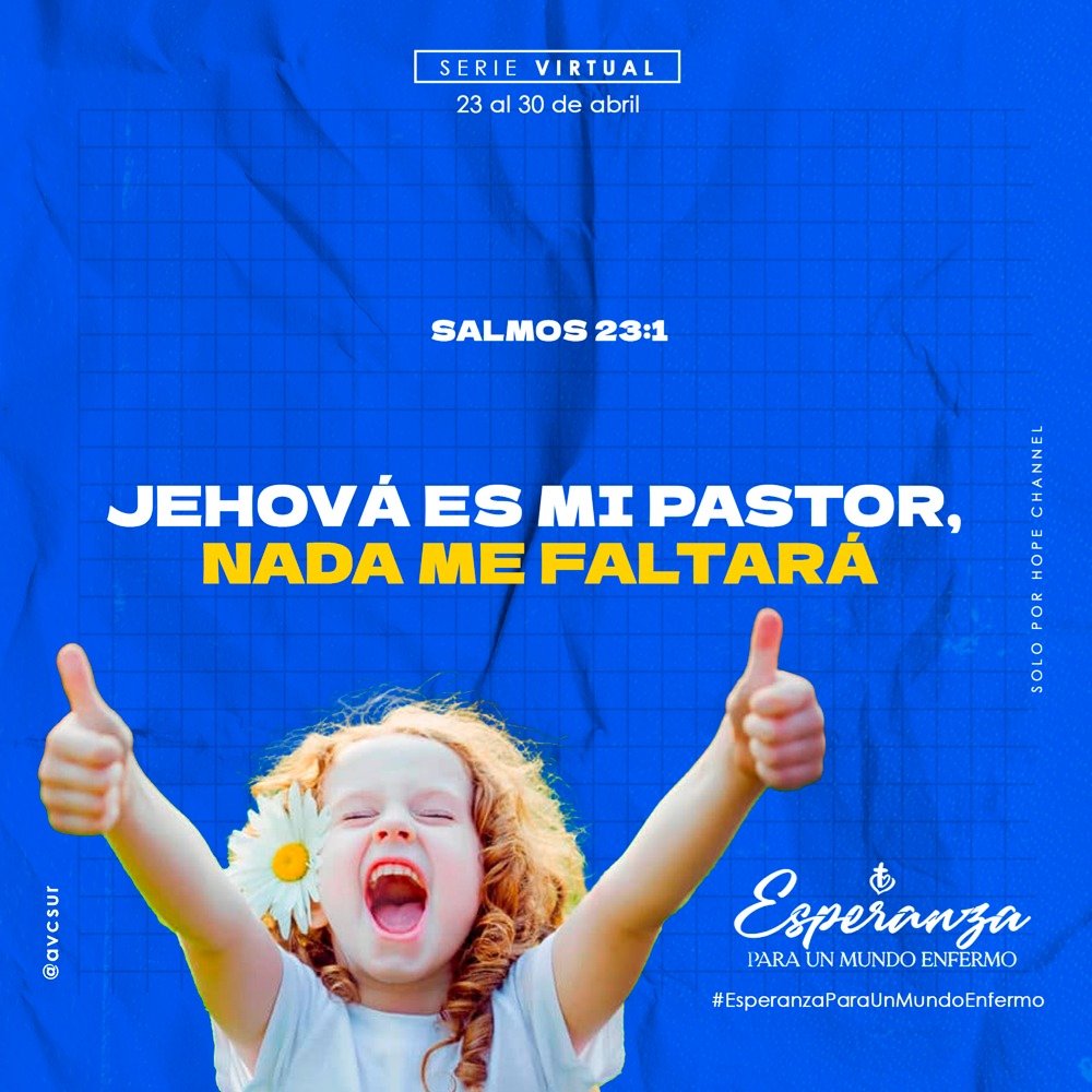 #EsperanzaParaUnMundoEnfermo 
<a href="/HopeChannel_IA/">Hope Channel Inter-America</a>