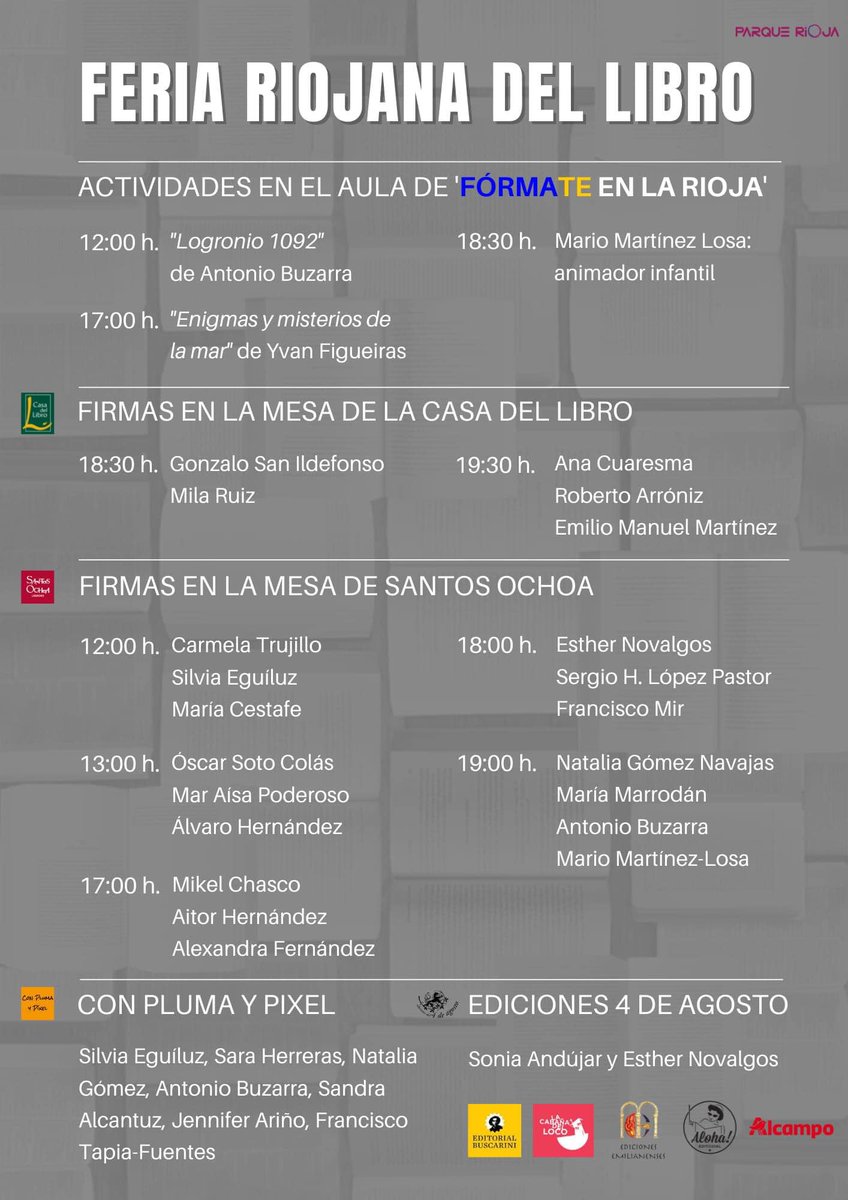 FergonAlex's tweet photo. Os espero el sábado 23 de abril a las 17:00 en el Parque Rioja! #50lugaresmagicosdelarioja https://t.co/a3pryOyBUe