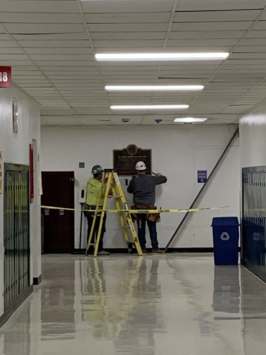 hchsfacs's tweet photo. Big changes everyday @ThisIsHCHS Iโve been looking at this plaque for 17 years at the end of the hall. I was kind of glad it took them some effort to remove itโค๏ธ #schoolconstruction #everydaychanges https://t.co/utIEEPOI5P