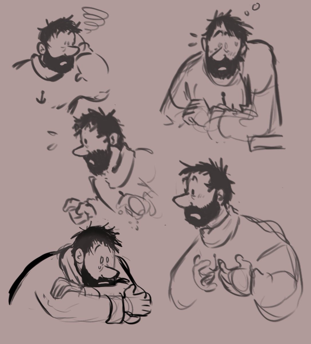 Haddock study, I gotta finish a painting for class before I do more digital stuff