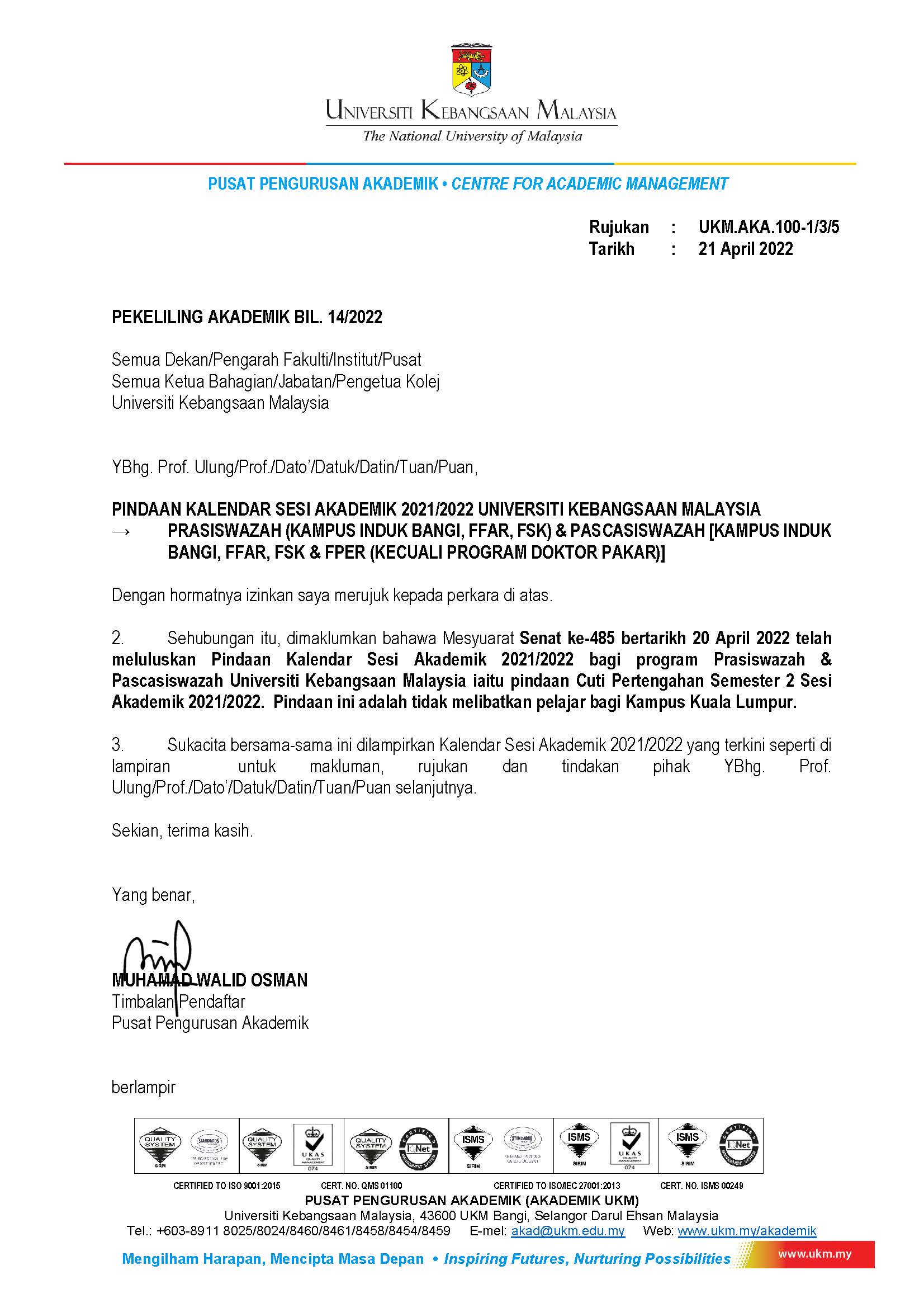 Format Surat Ke Dekan Fep Ukm Inggeris