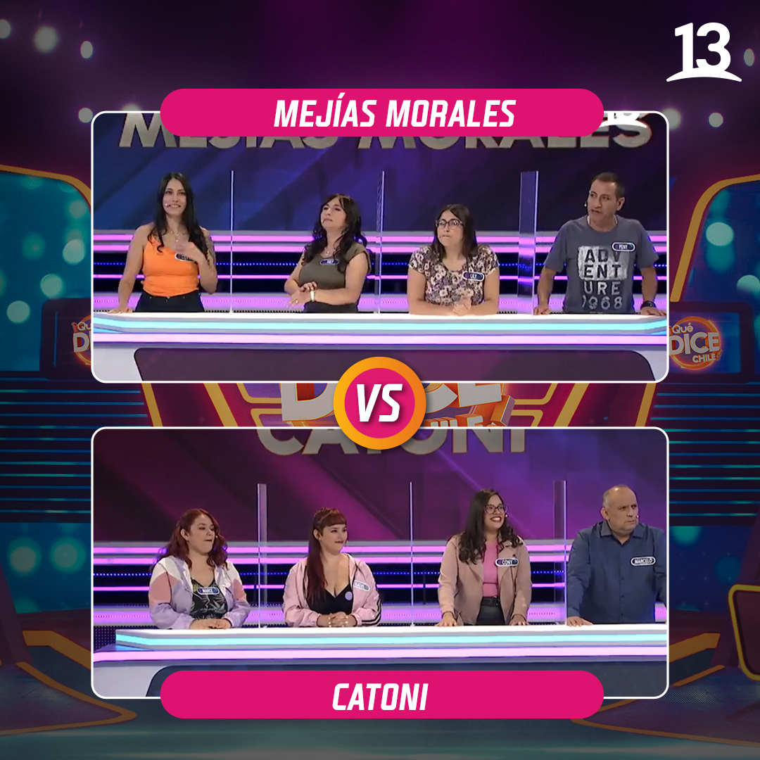 canal13's tweet photo. Ingresan los participantes a #QuéDiceChile ¿Quién crees que gane la ronda entre los #MejíasMorales y los #Catoni ? 👏👏👏

EN VIVO 👉🏼 https://t.co/Rixipq9gjF 📲📺💻 https://t.co/Na4ZAZFsgI