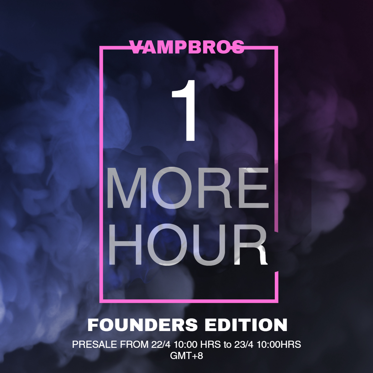 Are you ready for the launch of VampBros Founders Edition NFT? Extremely limited supply of 250 NFTs, all 1/1 original. Pre-Sale starts on 22nd April, 10:00 HRS GMT+8! 🚀 🚀🚀🔥🔥🔥

#newnftproject #nftcommunity #NFTs  #NFT  #NewNFT  #NFTGiveaway #AnimeNFT #NFTJapan #香港nft