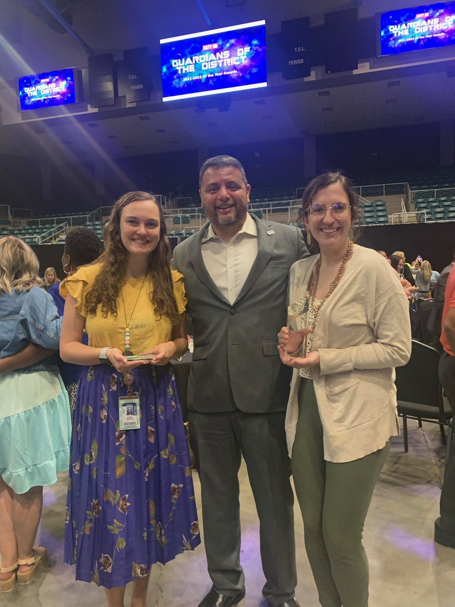 A great way to end the day is by celebrating @averyy_0724 our @HaskettJH Rookie Teacher of the Year and @mscoultermath our Teacher of the Year! I am so proud to honor these wonderful educators! #WeAreHaskett