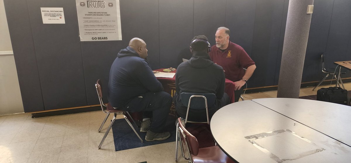 Get Started Day here in Indianapolis! Admitting students on the spot and completing the financial aid process.