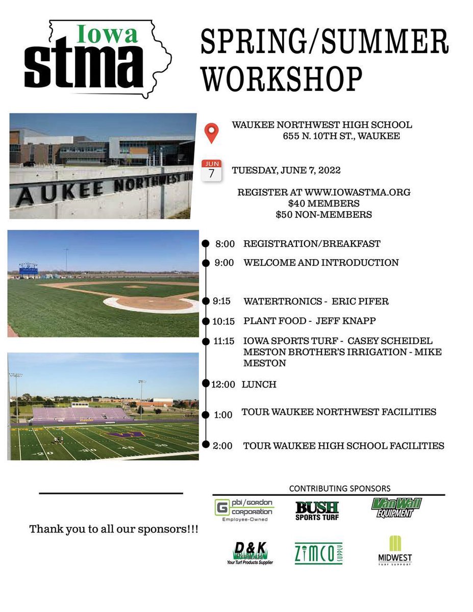 iowa_stma's tweet photo. It’s workshop season baby !!!! Come join us at the new Waukee Northwest High School facilities for our first workshop of the season. Mark your calendars for Tuesday June 7th 2022!!!! https://t.co/Yr4bJ0Gnoo