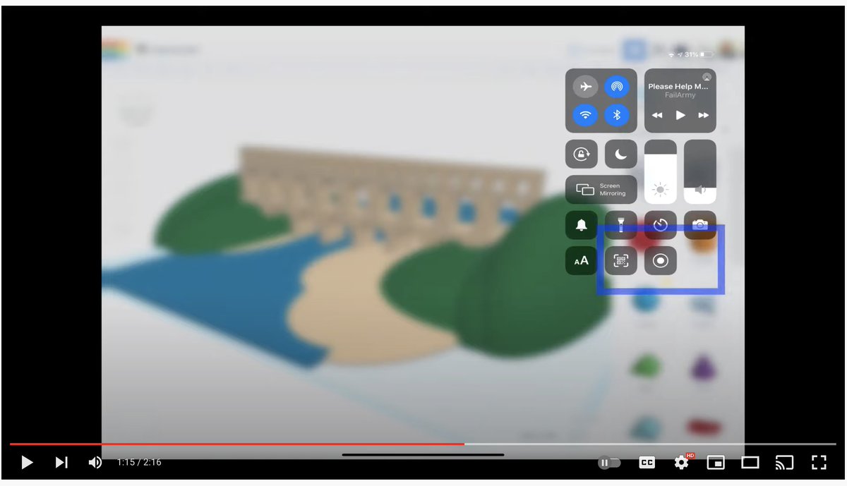 @mabycraft @tinkercad Yeah, I actually just collaborated with a Humanities teacher on a project like this. Here's my vid that walks through how to screen record a @tinkercad AR viewing session on an iPad: youtube.com/watch?v=8xgbim… @elizabethperry