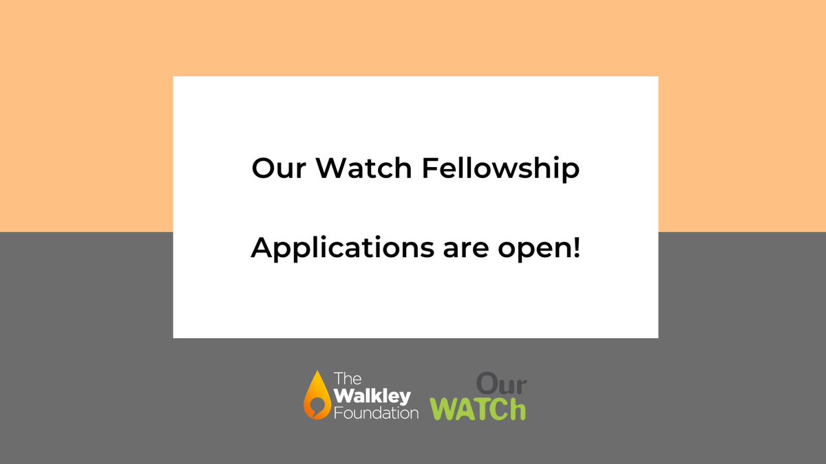 walkleys's tweet photo. Applications are now open for the @OurWatchAus Fellowship! This is a prestigious opportunity for 16 mid-career Australian-based journos to learn how their reporting can help prevent violence against women Applications close at midnight May 18, 2022. https://t.co/H4wCheVQWe https://t.co/E4EKGxzKFG