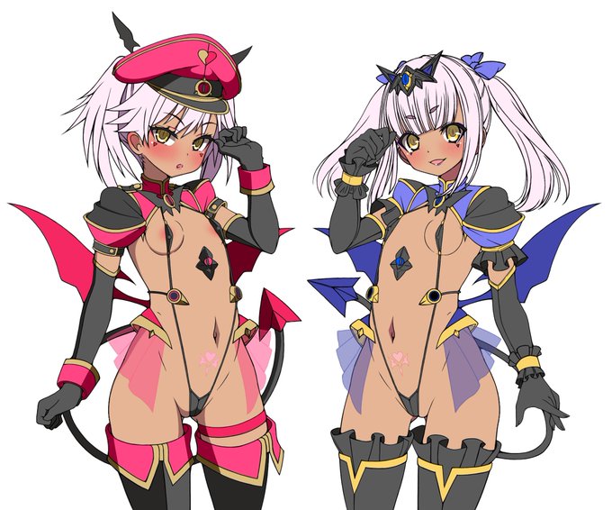 スレイヴコスチューム再掲まとめ

鏡華ちゃんとリューシャのスレイヴコスチュームのやつは近々新規絵で描きたいところ。
次の連休とか… 