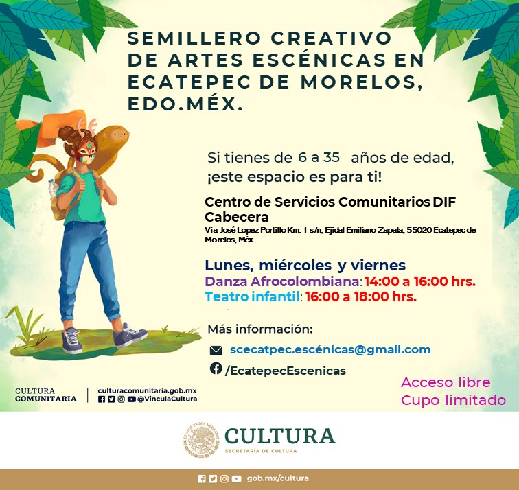 Si quieren aprender a bailar #Bullerengue o #Currulao y además criticar el #racismo y el #clasismo en México. 
Cáiganle al #DIFECATEPEC
<a href="/Museo_Ecatepec/">Marejada</a> <a href="/CCCC_Ecatepec/">Centro Comunitario Ciudad Cuauhtémoc</a> <a href="/Silver_O/">Museo de Ecatepec</a>