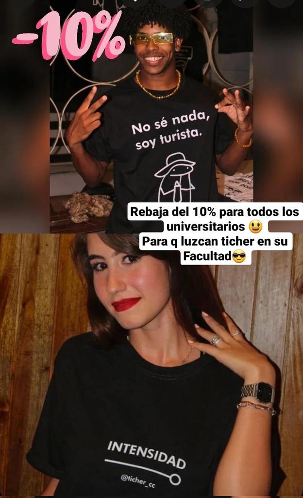 ticher_cc's tweet photo. Rebaja para los universitarios xq los queremos mucho🥰
10% off
Entregas GRATIS en todas las facultades de la UH y de la Cujae. https://t.co/sXYknZOVJR