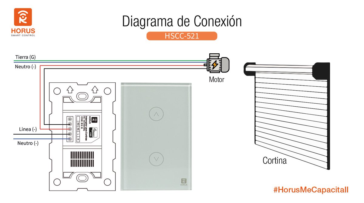 HorusAutomation's tweet photo. Conectar nuestro #NuevoInterruptor para Cortinas con Tecnología #ZWave es muy #Fácil, Aquí el Diagrama de Instalación: @ZWave_Alliance @MiOS_LTD @EzloInnovation #CasasInteligentes https://t.co/OzxLd8cM7r