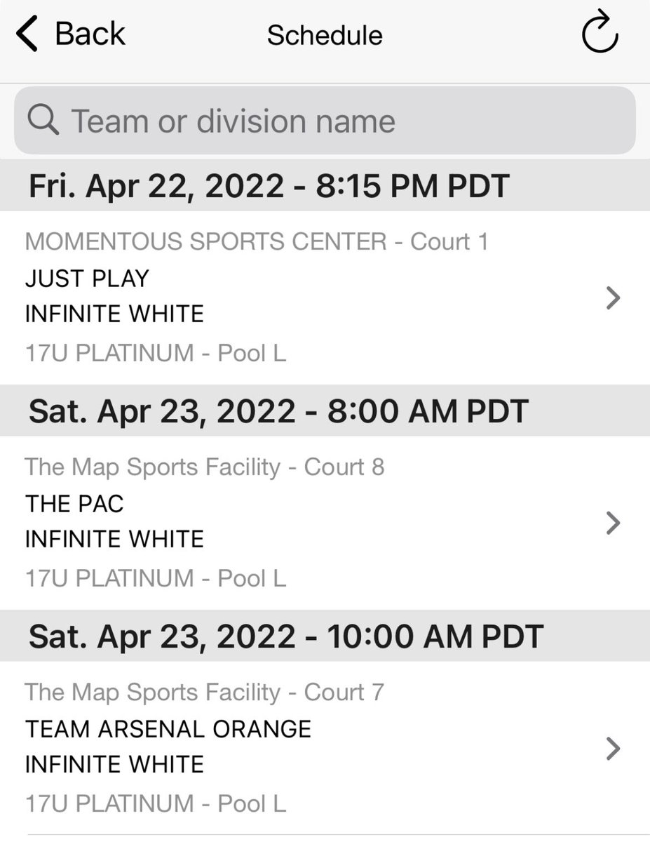 Infinite 17u White schedule at <a href="/TheHoopCircuit/">The Hoop Circuit 🏀</a> this weekend.