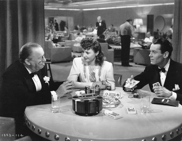 The Lady Eve (1941) an extremely funny romantic comedy about a beautiful card shark trying to seduce a bumbling millionaire.