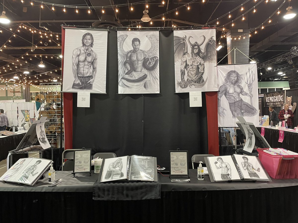ShonnaTheWhite's tweet image. I’ve got you covered! Art books are sanitized throughout the day, you’ll find hand sanitizer for your use, and if you don’t want to touch the books, you can scan the QR code to view on your own device. 

Have a fun and safe #calgaryexpo2022
