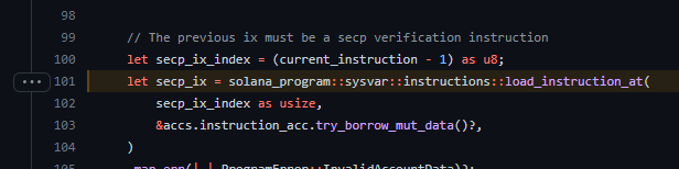n_zee's tweet photo. @notskandabhat Story of Solana-Wormhole hack in commits

pre-hack => fn deprecated => hack! => post-hack fix https://t.co/AnDWATSeYh