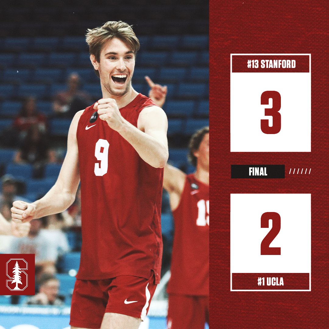 NOW WE GO‼️

Stanford upsets No. 1 UCLA, 25-21, 25-23, 21-25, 15-25, 15-11 to advance to the @MPSFVolleyball finals for the first time since 2014!

#GoStanford