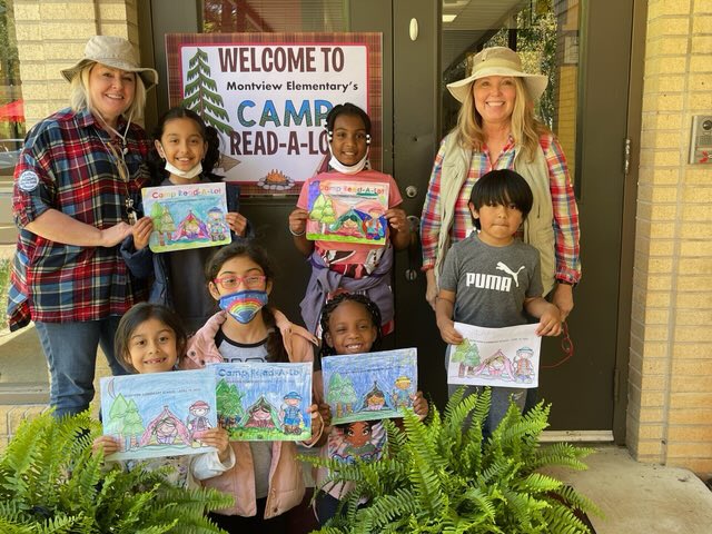 MontviewElemen1's tweet photo. Welcome to Camp Read-a-Lot! The Mustang team hiked through a great community reading camp out! @DOCSFIVE @AnthonyJBuckner @mjshields #ReadALot https://t.co/xoRlT8KBjA
