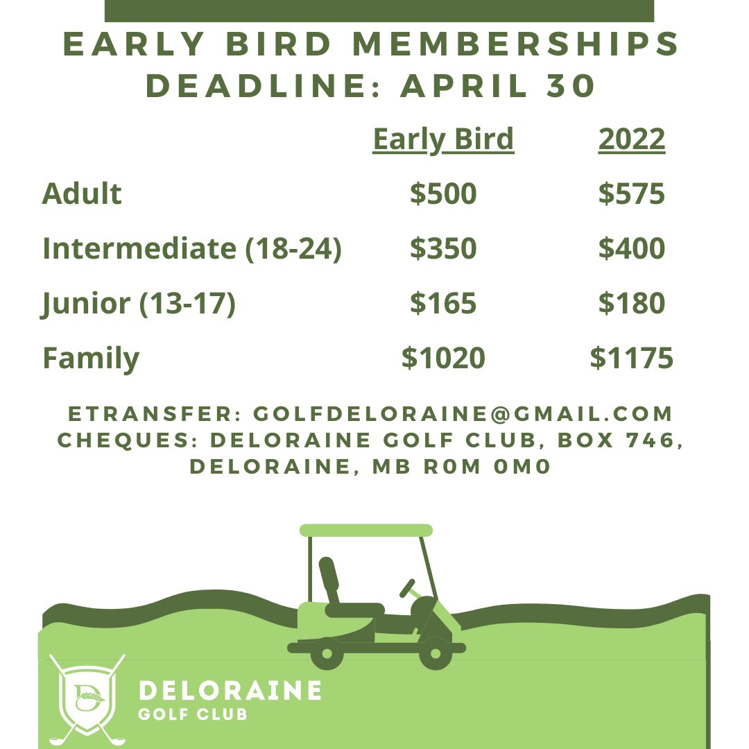 The Early Bird Membership deadline is sneaking up fast! Be sure to get yours before April 30