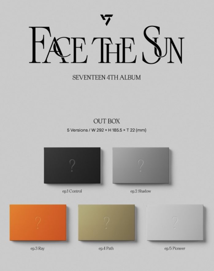 SEVENTEEN Face the Sun Album Giveaway!!!

(1 winner random version)
-follow,like,rt
-ends:May 30