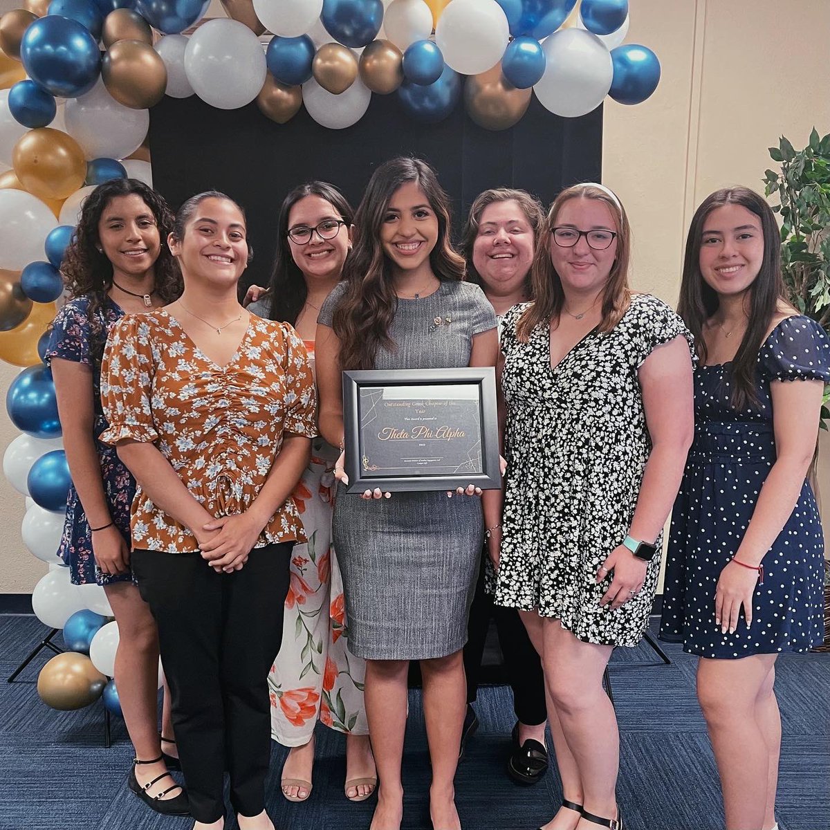 TamukThetaPhi's tweet image. Congratulations to Theta Phi Alpha- Gamma Zeta on winning Outstanding Greek Chapter of the Year! Our sister Ximena also won Outstanding Student Organization Member for CAB! 🏆🌟 @tamukgreeklife